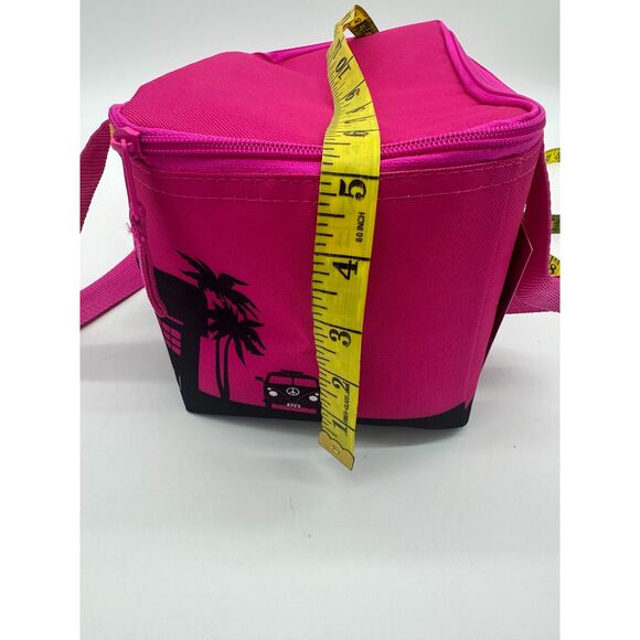 Trader Joe's Insulated Bag for Lunch Picnic Cooler Bag 10 X  6 X 6 PINK NWT - Picture 3 of 5